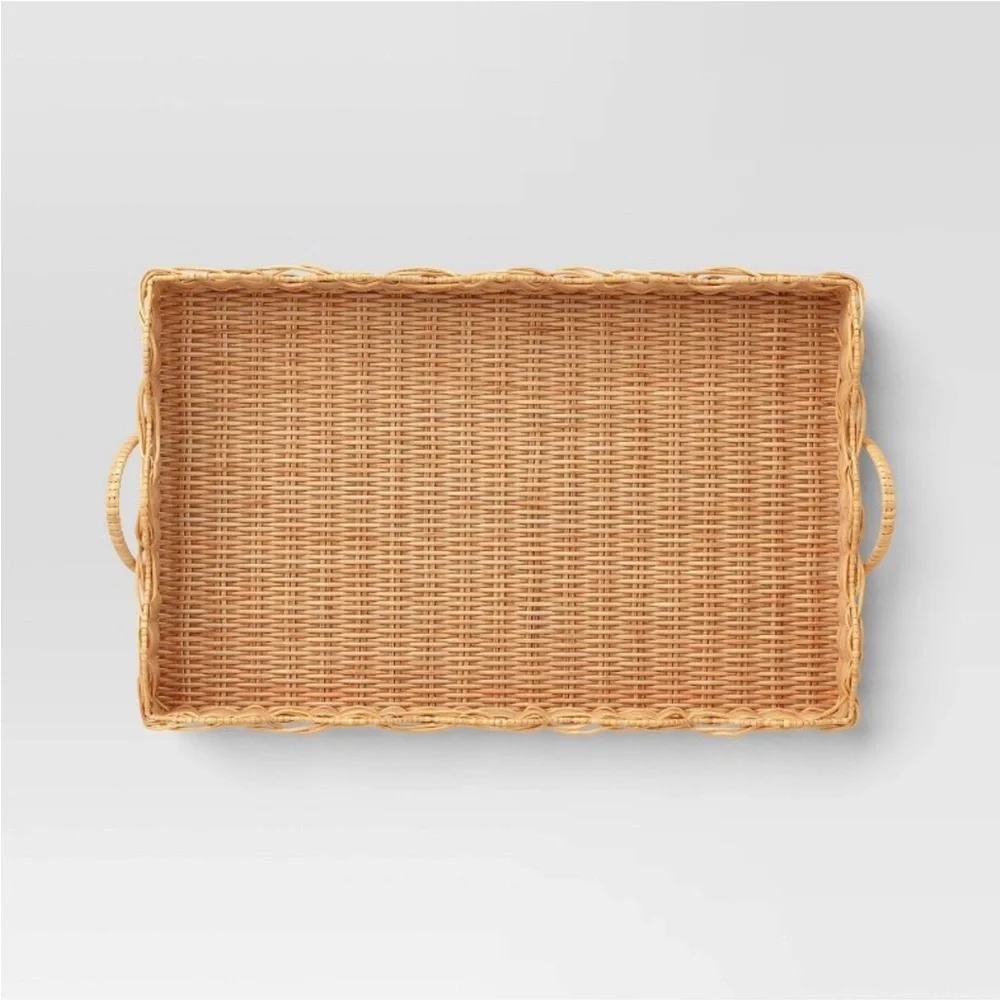 Scallop Wicker Tray - Threshold™
